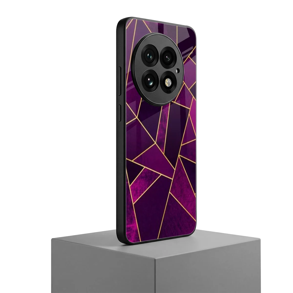 Violet Shards oneplus 13 mobile cover | shockproof glass phone case