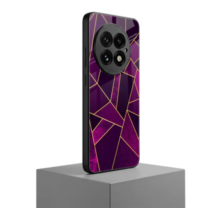 Violet Shards oneplus 13 mobile cover | shockproof glass phone case