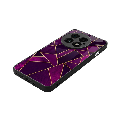 Violet Shards stylish phone case for oneplus 13 | glossy glass and slim fit