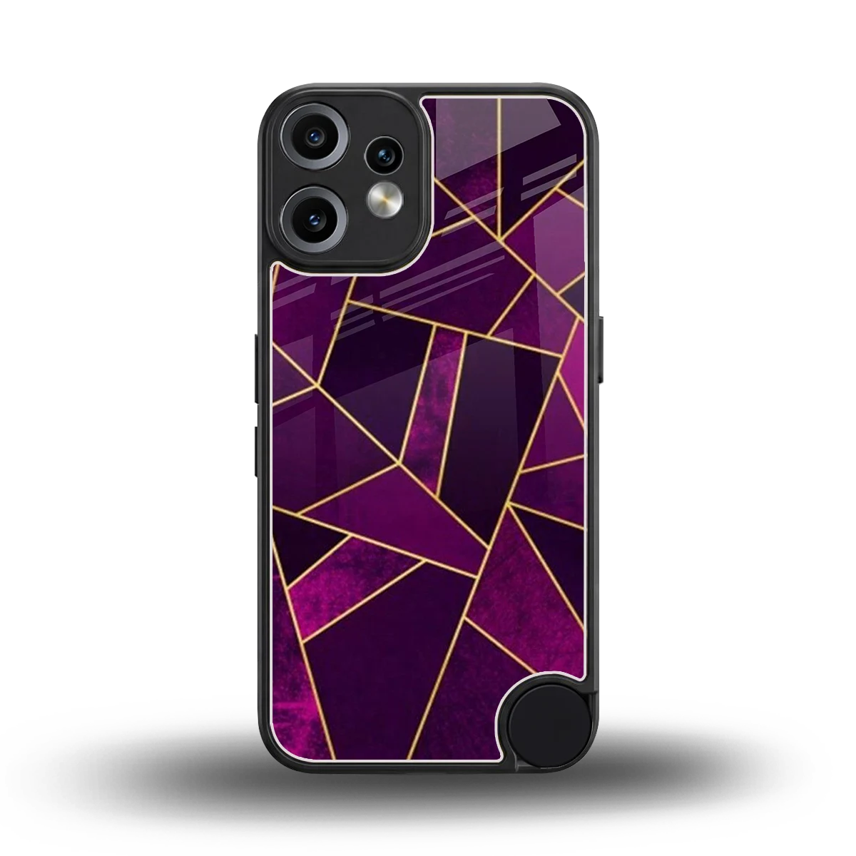 Violet Shards back phone cover | glass case for cmf nothing phone 2 pro