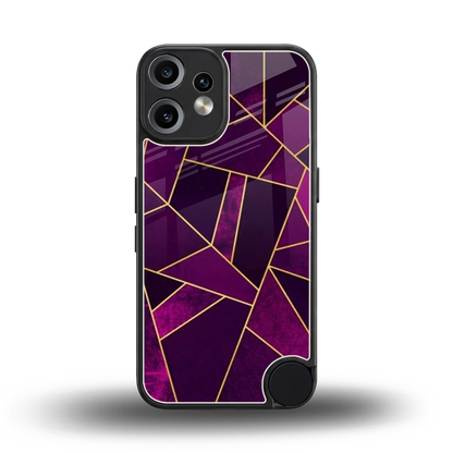 Violet Shards back phone cover | glass case for cmf nothing phone 2 pro