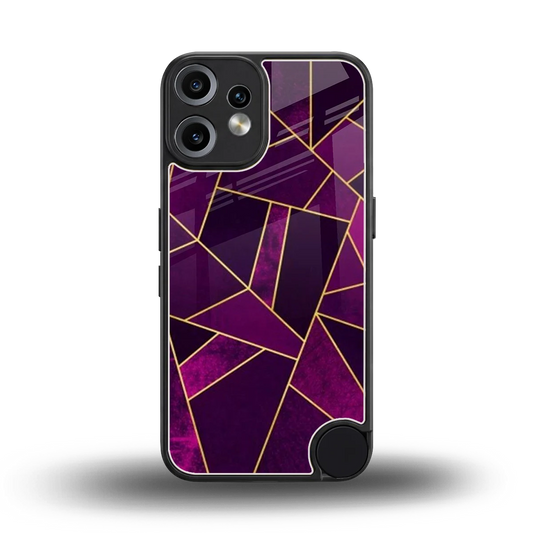 Violet Shards back phone cover | glass case for cmf nothing phone 2 pro