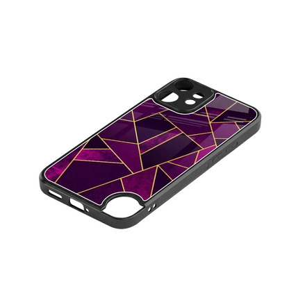 Violet Shards stylish phone case for cmf nothing phone 2 pro | glossy glass and slim fit