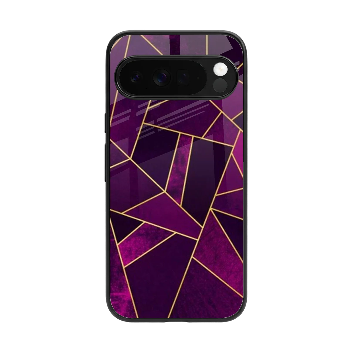 Violet Shards back phone cover | glass case for google pixel 10 pro xl