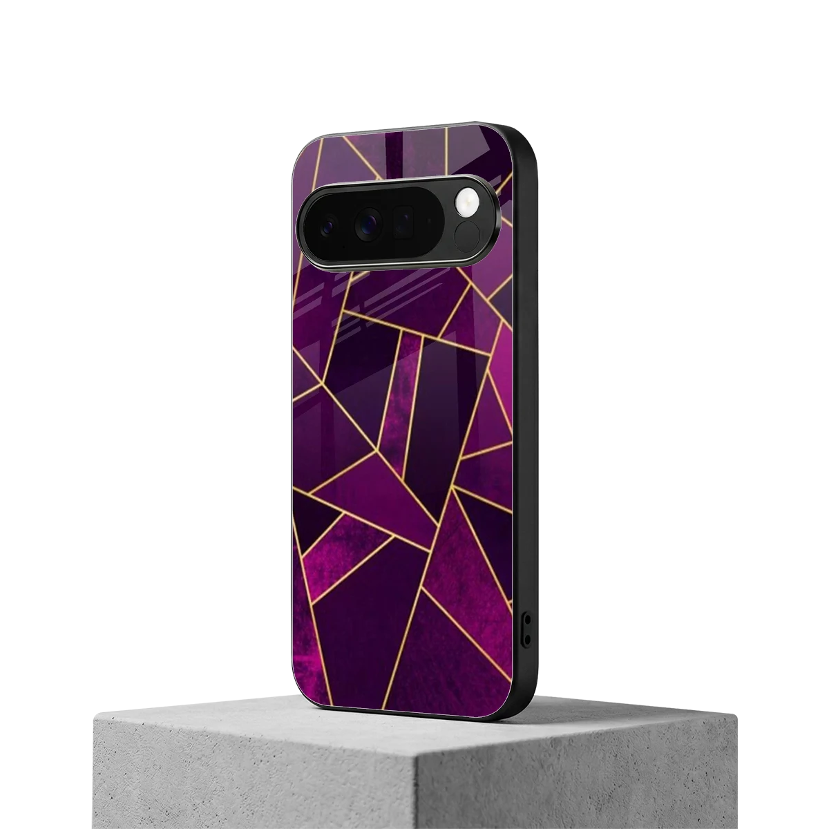 Violet Shards google pixel 10 pro xl mobile cover | shockproof glass phone case