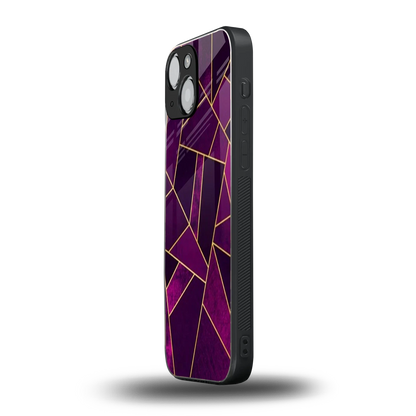 Violet Shards iphone 13 mini mobile cover | shockproof glass phone case