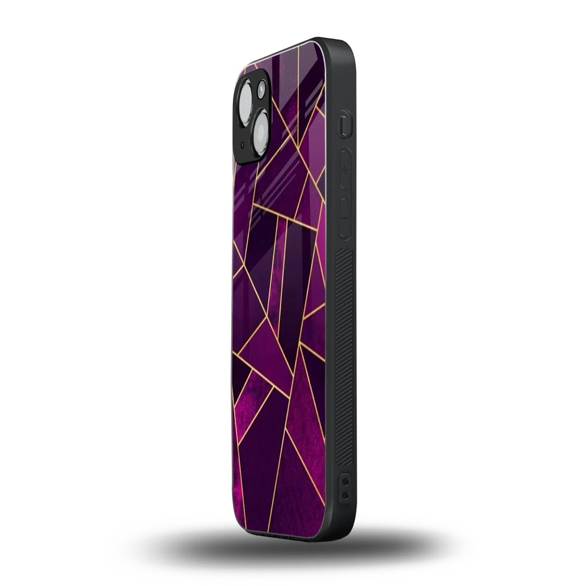 Violet Shards iphone 14 plus mobile cover | shockproof glass phone case