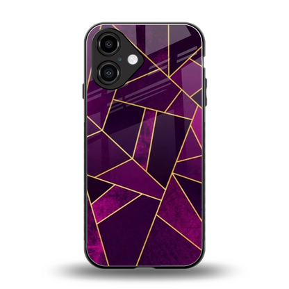 Violet Shards Phone Case for Iphone 16 | Glass Case