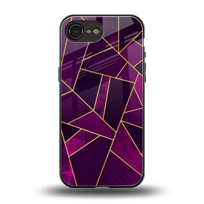 Violet Shards back phone cover | glass case for iphone 16e