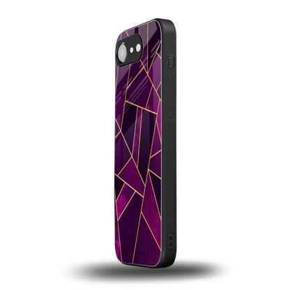 Violet Shards iphone 16e mobile cover | shockproof glass phone case