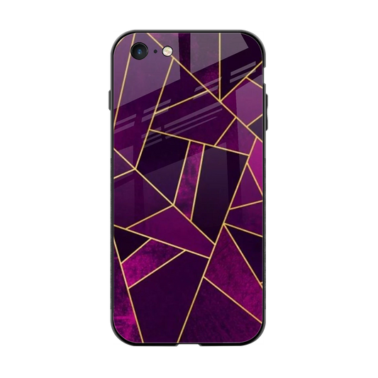 Violet Shards back phone cover | glass case for iphone 6s plus