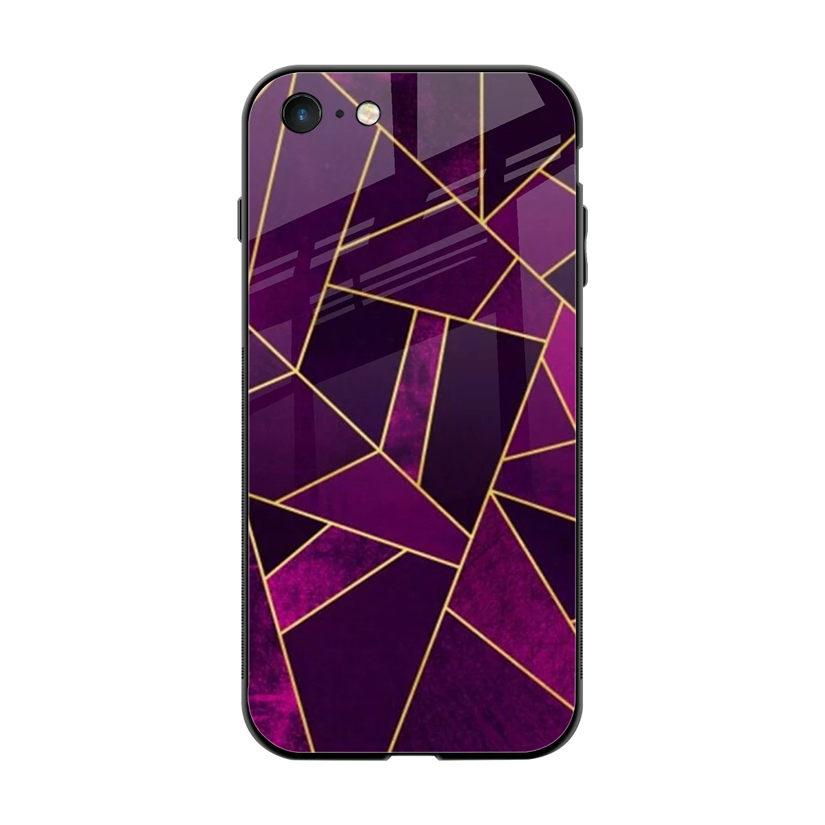 Violet Shards back phone cover | glass case for iphone 7