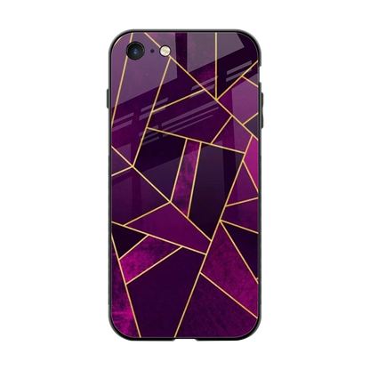 Violet Shards back phone cover | glass case for iphone 7