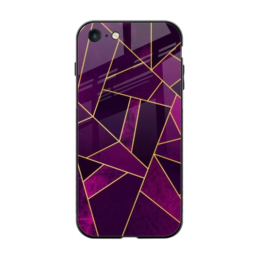 Violet Shards back phone cover | glass case for iphone 7
