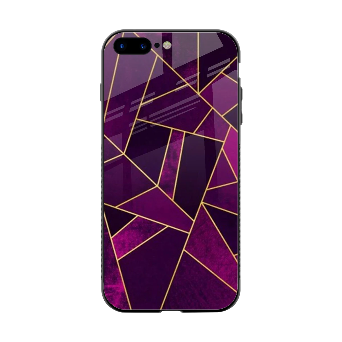 Violet Shards back phone cover | glass case for iphone 8 plus