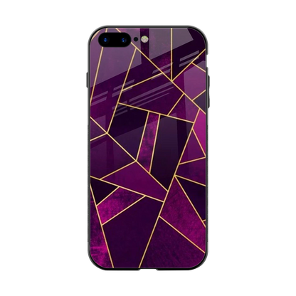 Violet Shards back phone cover | glass case for iphone 8 plus