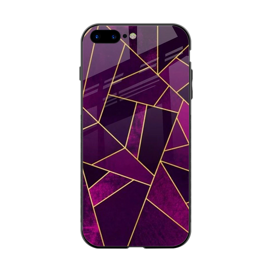 Violet Shards back phone cover | glass case for iphone 8 plus