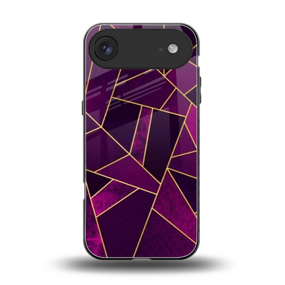 Violet Shards back phone cover | glass case for iphone air