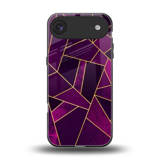 Violet Shards back phone cover | glass case for iphone air