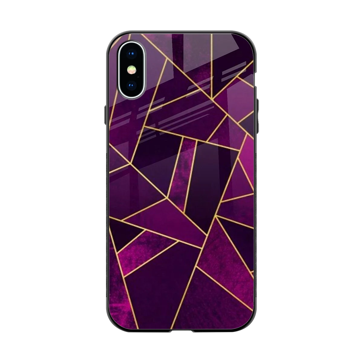 Violet Shards back phone cover | glass case for iphone x