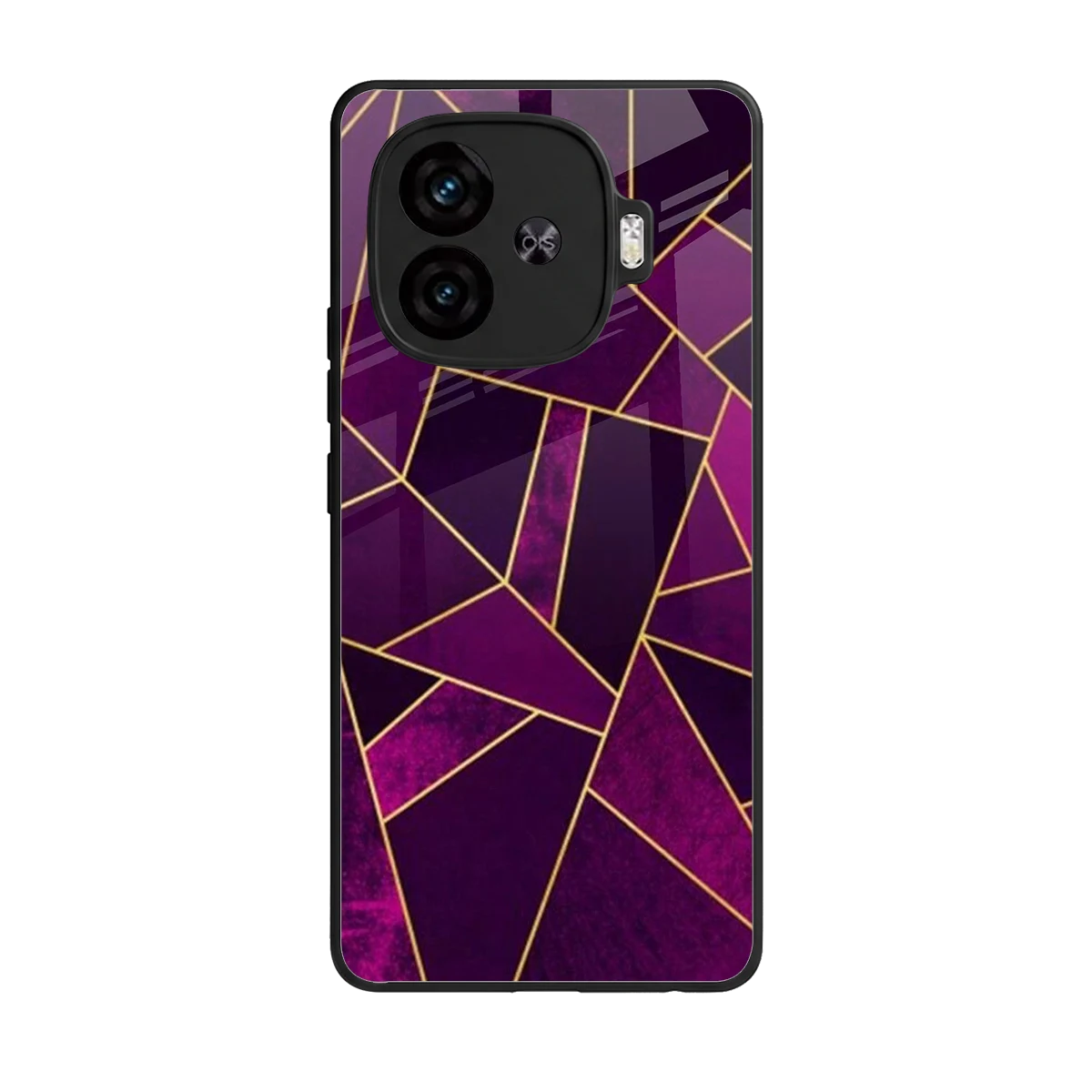 Violet Shards back phone cover | glass case for iqoo neo 10r 5g