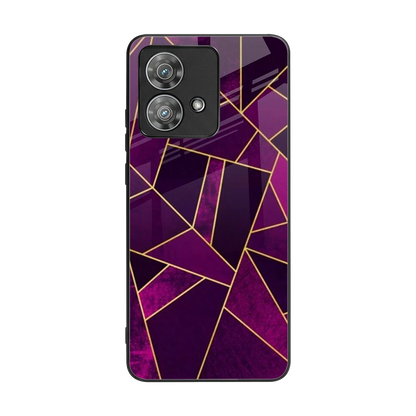 Violet Shards back phone cover | glass case for motorola edge 40 neo 5g