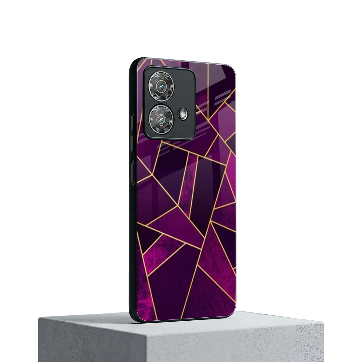 Violet Shards motorola edge 40 neo 5g mobile cover | shockproof glass phone case