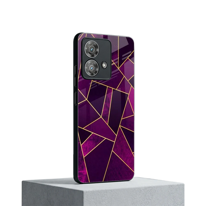 Violet Shards motorola edge 40 neo 5g mobile cover | shockproof glass phone case