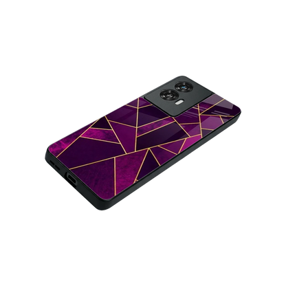 Violet Shards stylish phone case for motorola edge 50 fusion | glossy glass and slim fit