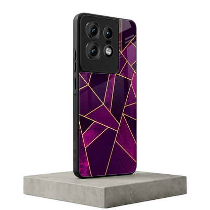 Violet Shards motorola edge 50 pro mobile cover | shockproof glass phone case