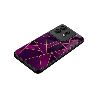 Violet Shards stylish phone case for motorola edge 50 pro | glossy glass and slim fit