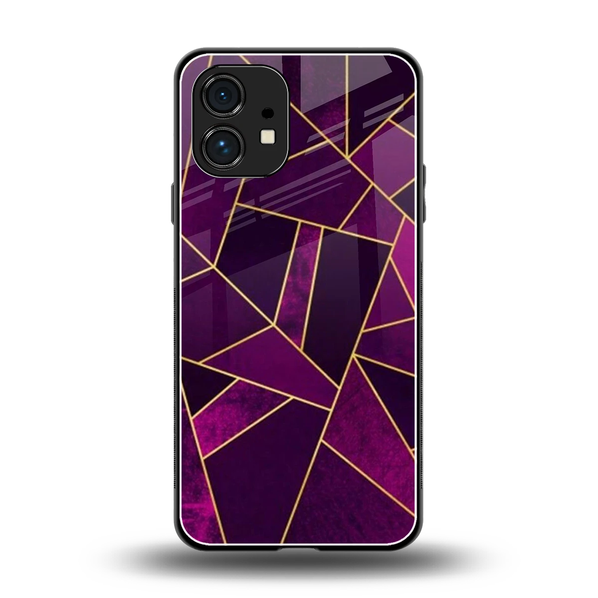 Violet Shards back phone cover | glass case for nothing phone 1