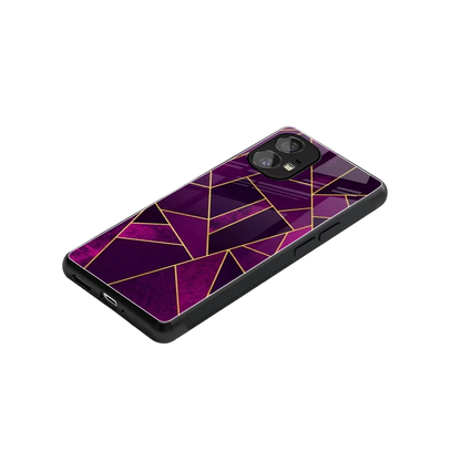 Violet Shards stylish phone case for nothing phone 1 | glossy glass and slim fit