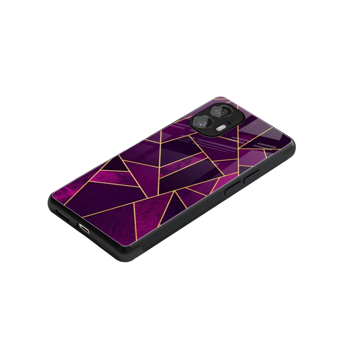 Violet Shards stylish phone case for nothing phone 2 | glossy glass and slim fit
