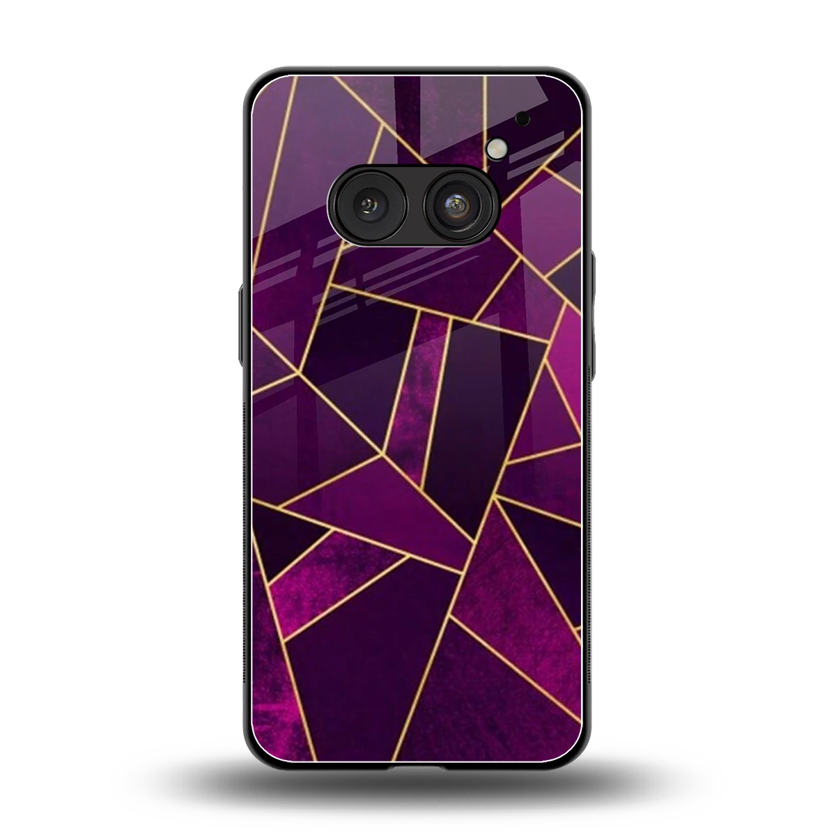 Violet Shards back phone cover | glass case for nothing phone 2a