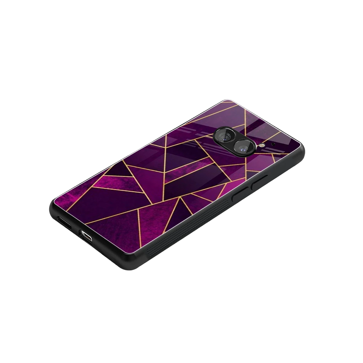 Violet Shards stylish phone case for nothing phone 2a | glossy glass and slim fit