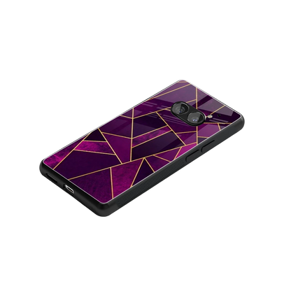 Violet Shards stylish phone case for nothing phone 2a | glossy glass and slim fit