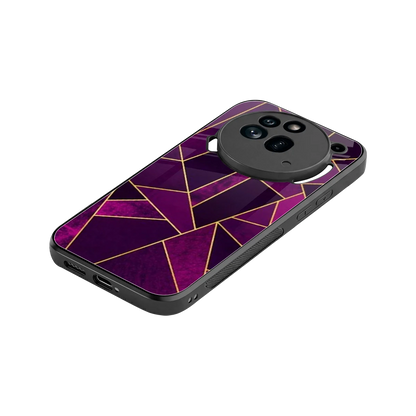Violet Shards stylish phone case for nothing phone 3a pro | glossy glass and slim fit