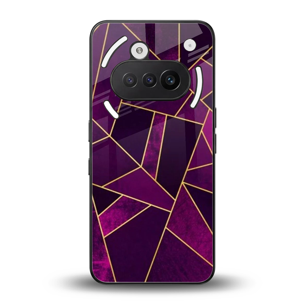 Violet Shards back phone cover | glass case for nothing phone 3a