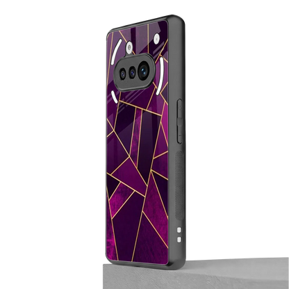 Violet Shards nothing phone 3a mobile cover | shockproof glass phone case
