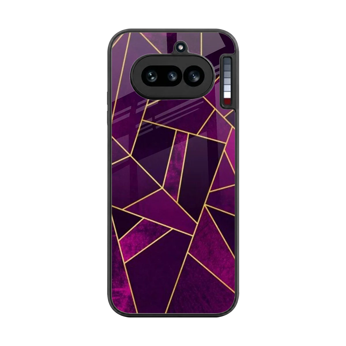 Violet Shards back phone cover | glass case for nothing phone 4a