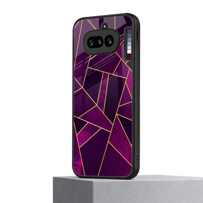 Violet Shards nothing phone 4a mobile cover | shockproof glass phone case