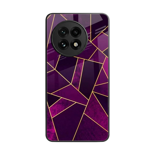 Violet Shards back phone cover | glass case for oneplus 13r