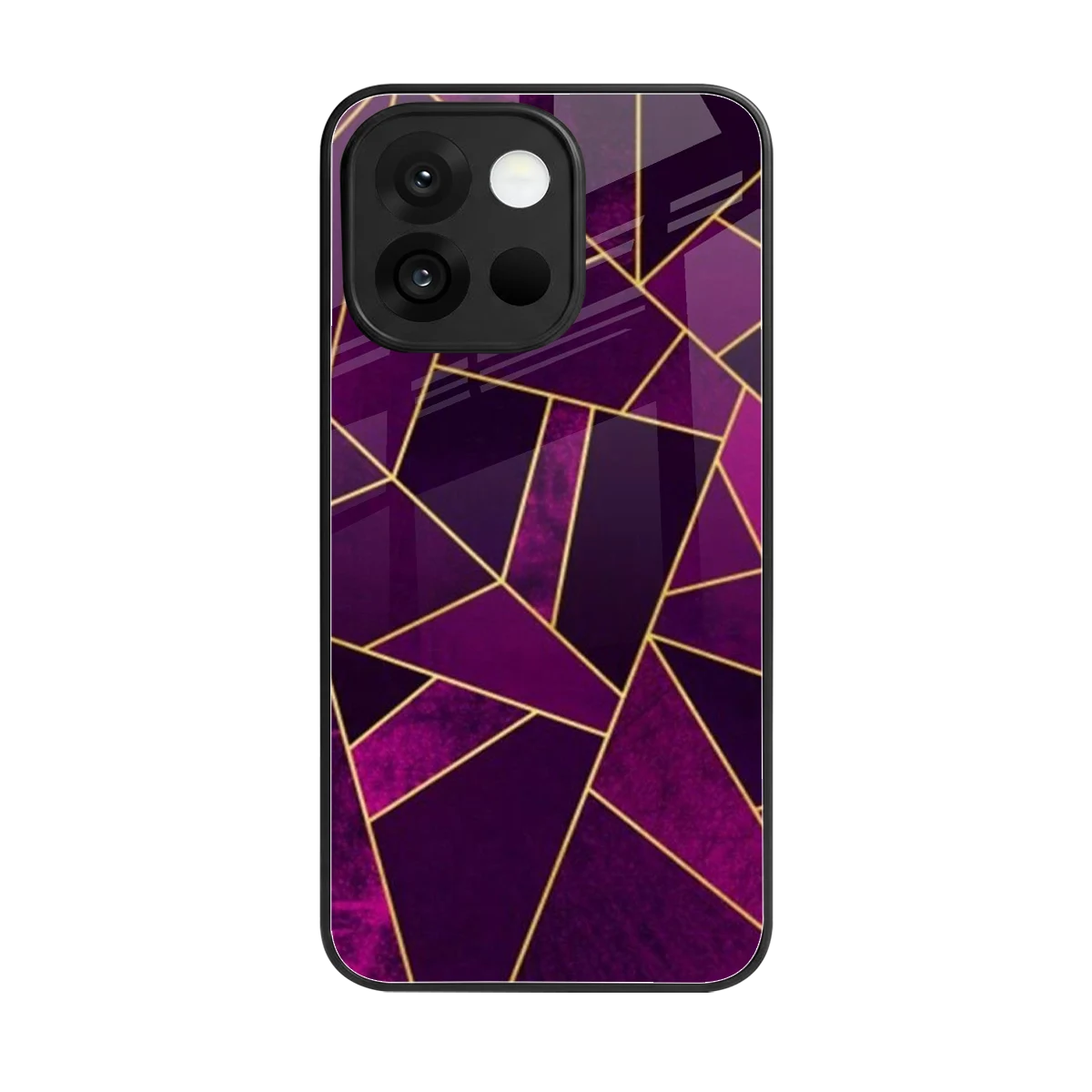 Violet Shards back phone cover | glass case for oneplus 13s