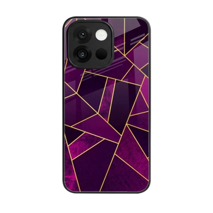 Violet Shards back phone cover | glass case for oneplus 13s