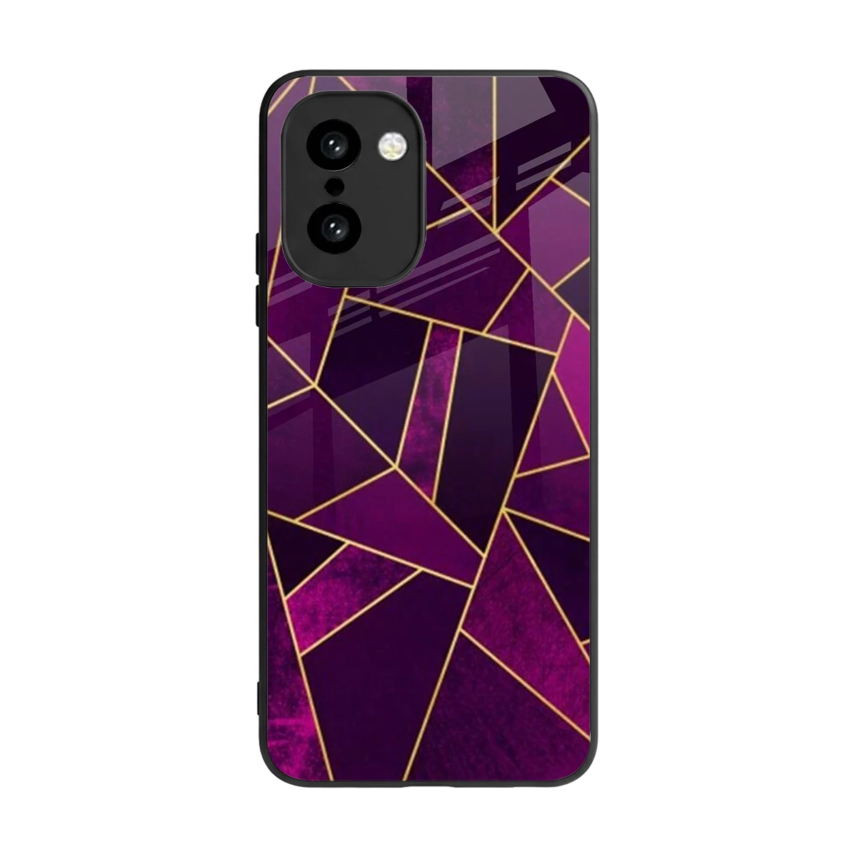 Violet Shards back phone cover | glass case for oneplus 15r