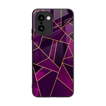 Violet Shards back phone cover | glass case for oneplus 15r