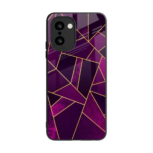 Violet Shards back phone cover | glass case for oneplus 15r