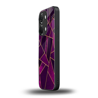 Violet Shards oneplus nord 3 mobile cover | shockproof glass phone case