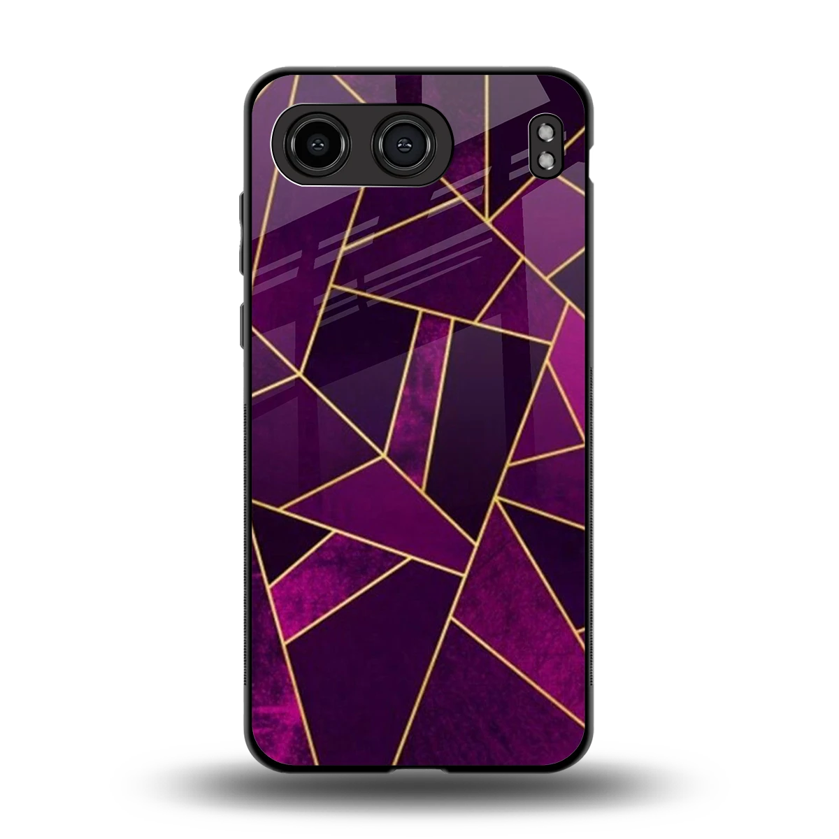 Violet Shards back phone cover | glass case for oneplus nord 4